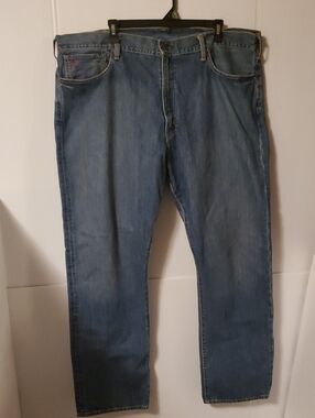 Polo Ralph Lauren Thompson Relaxed Jeans Medium Wash Blue Denim Mens Size 40x32